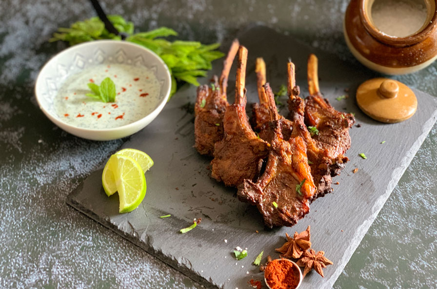 Rack of Lamb Kebabs