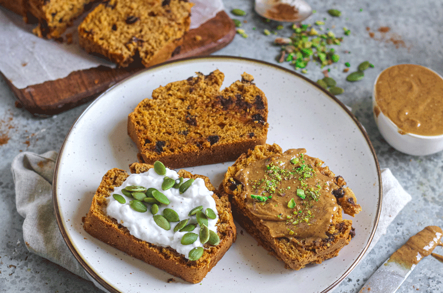 Cinnamon & Chocolate Chip Sweet Potato Loaf