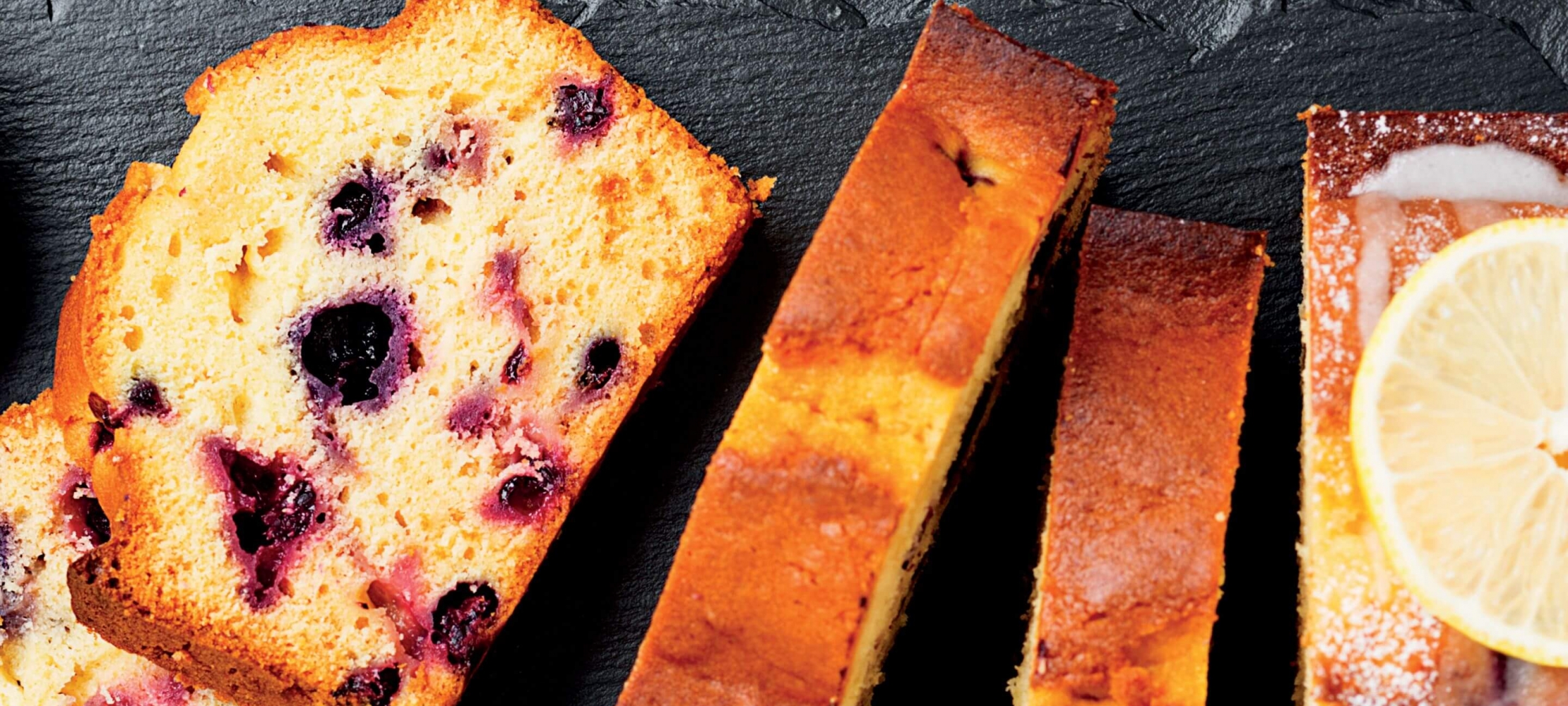 Blueberry Loaf with Citrus Zest and Vanilla Glaze