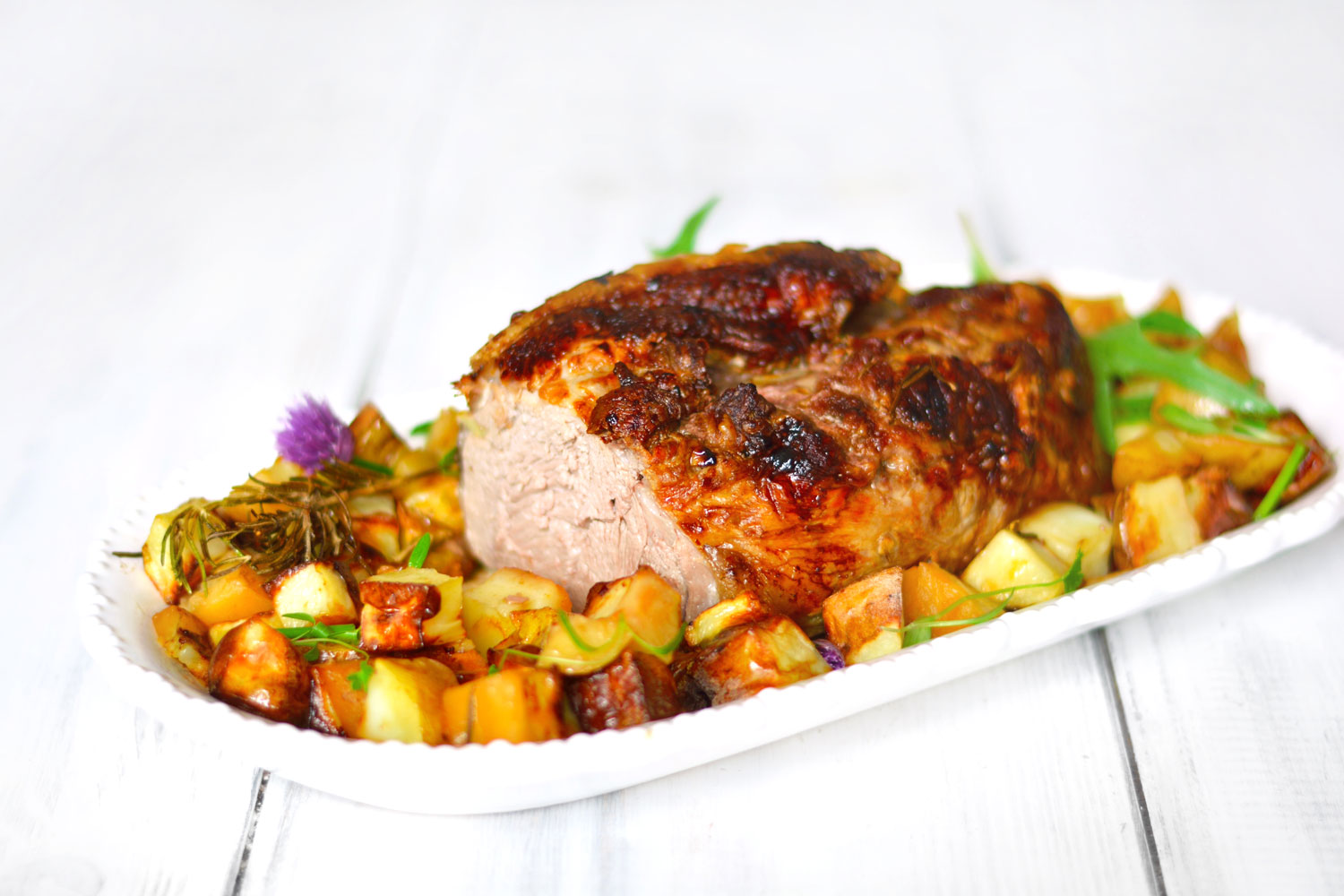 Butterflied Leg of Lamb with Parmentier Potatoes