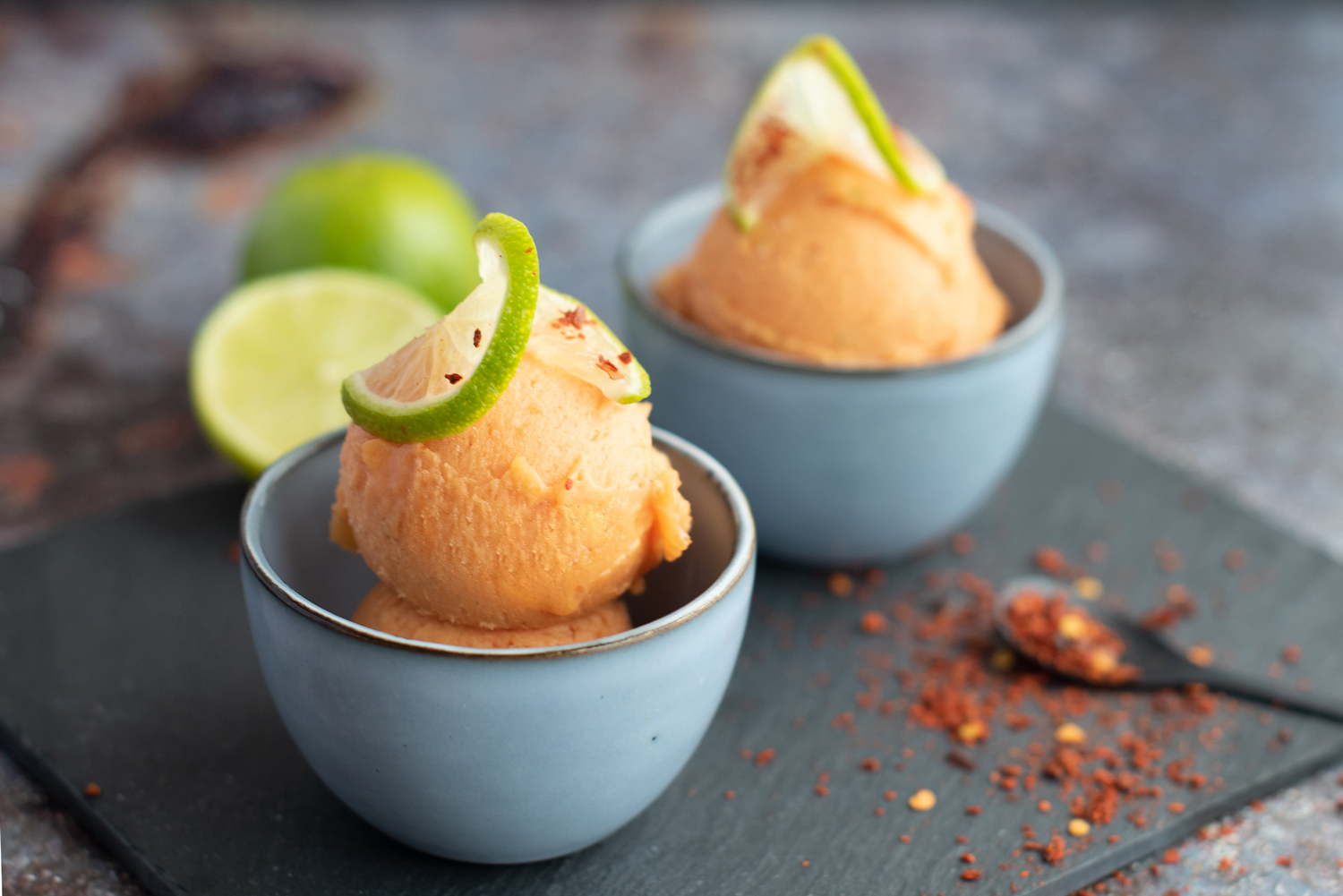 Papaya, Lime & Chilli Sorbet