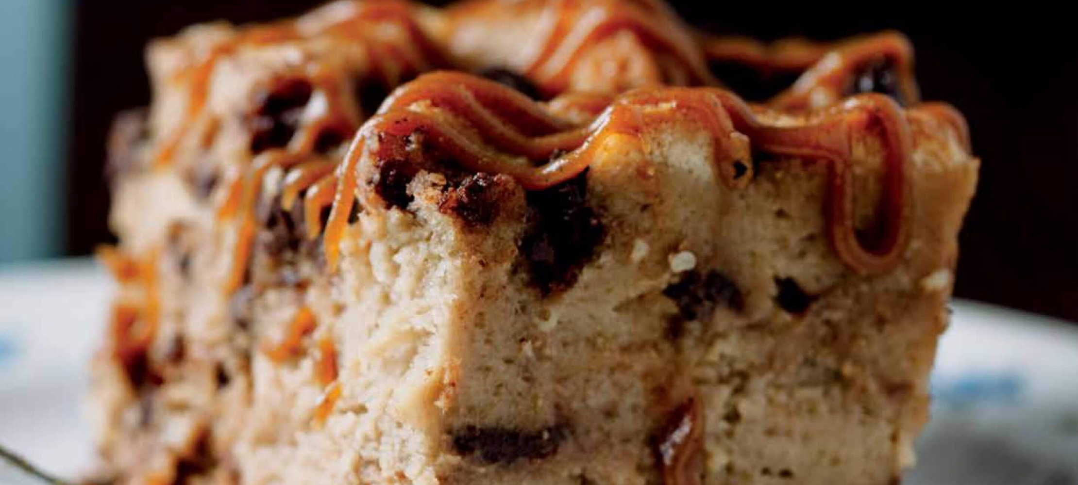 Caramel Raisin Bread Pudding
