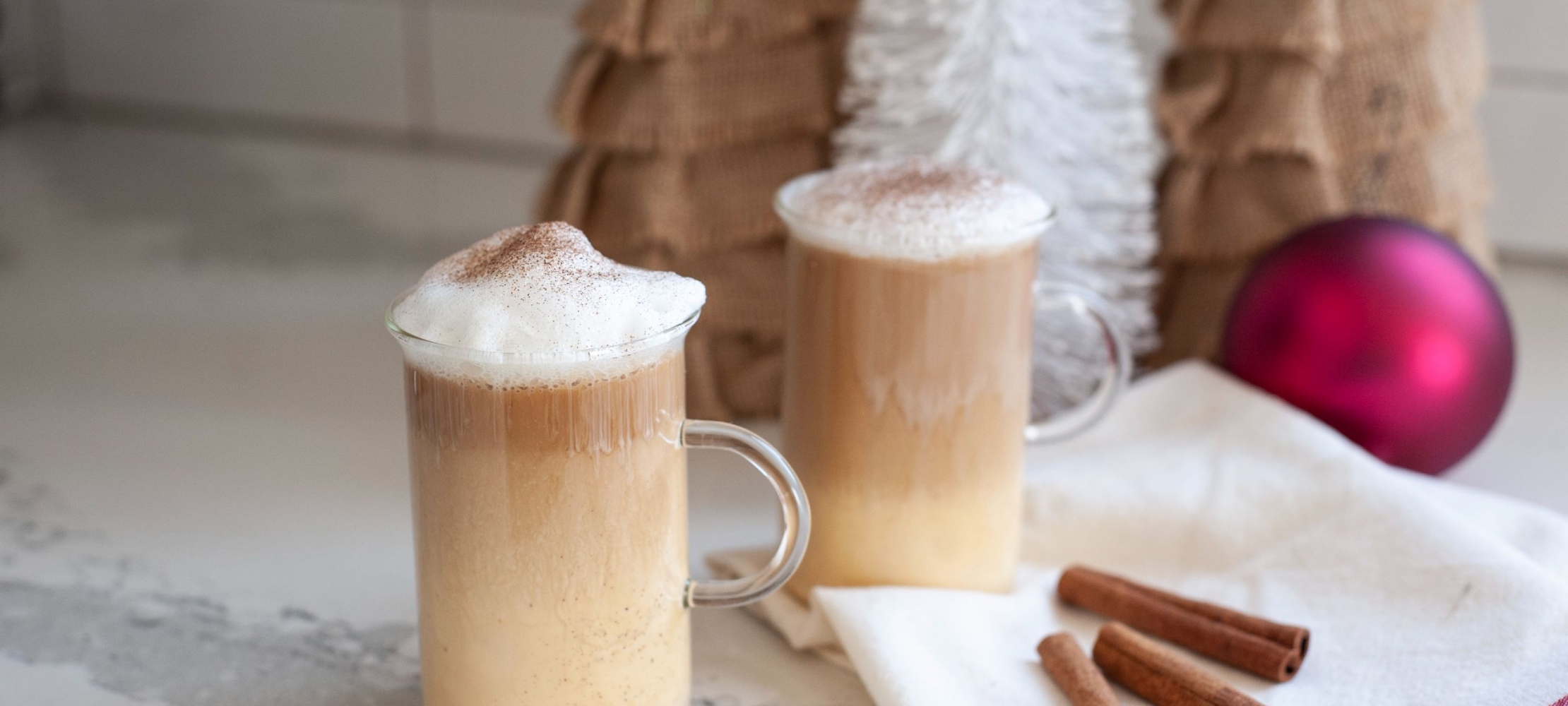 Spiced Eggnog Cappuccino