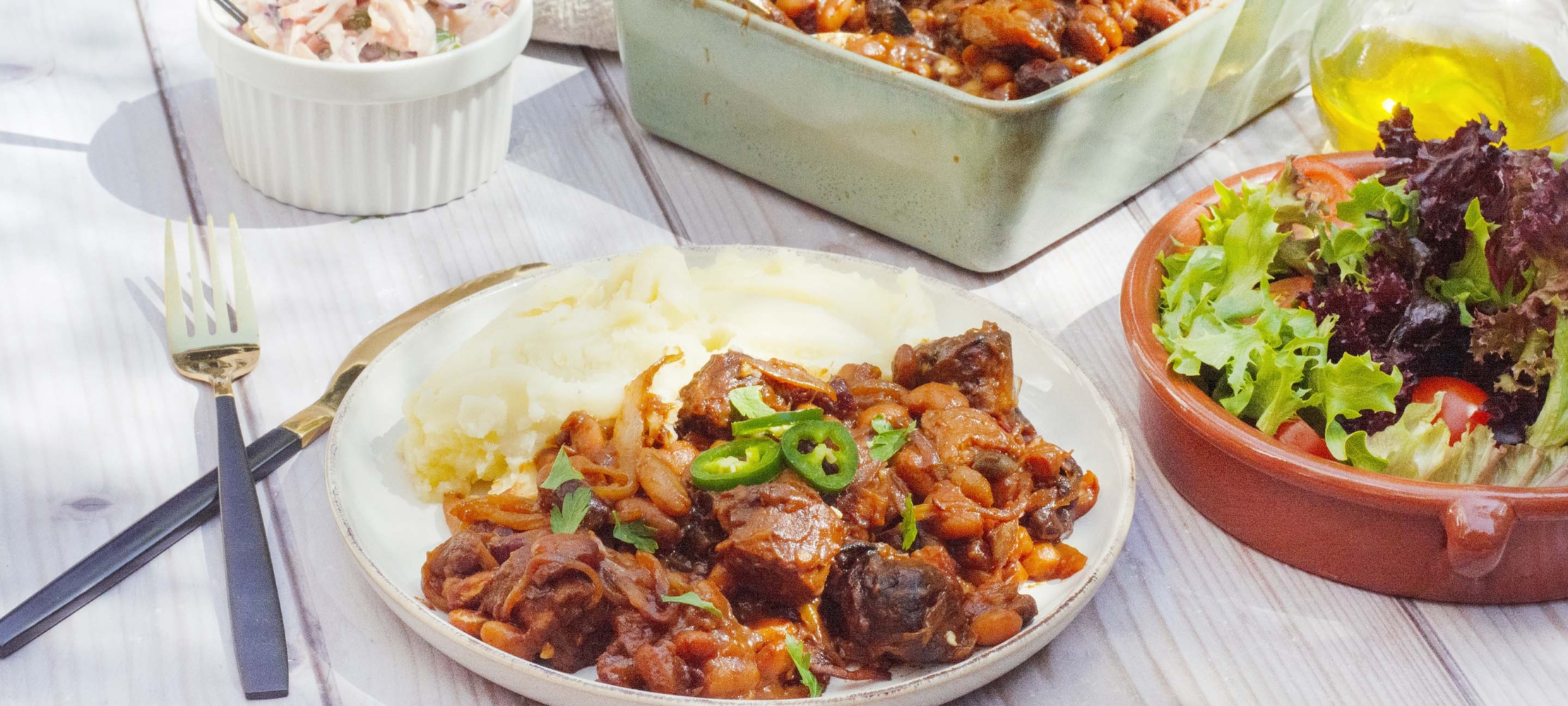 Smoked ‘Pork’ & Beans