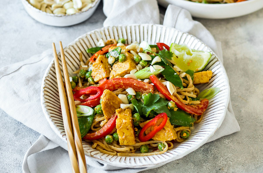 Tempeh Satay Noodles –