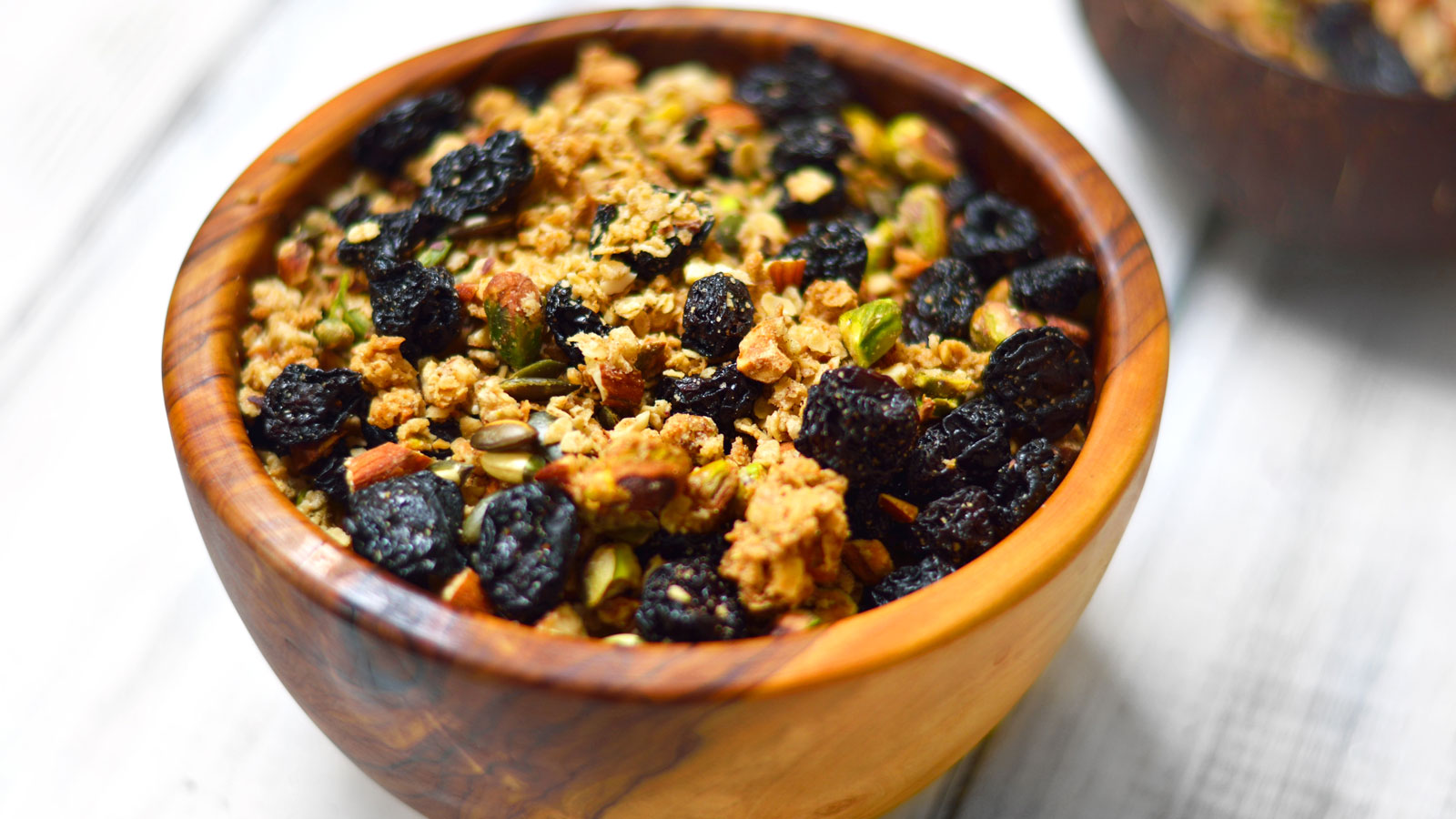 Cherry Pistachio Granola –