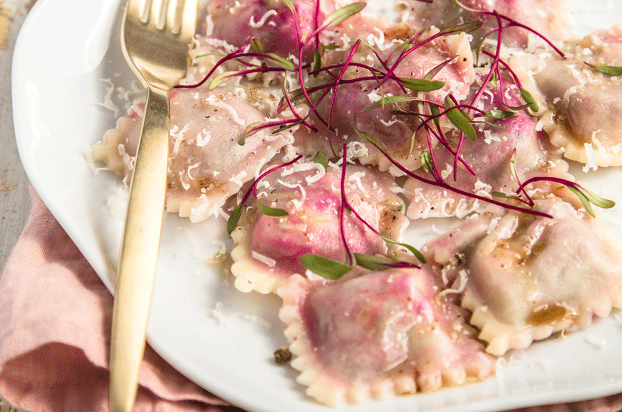 Beetroot Ravioli –