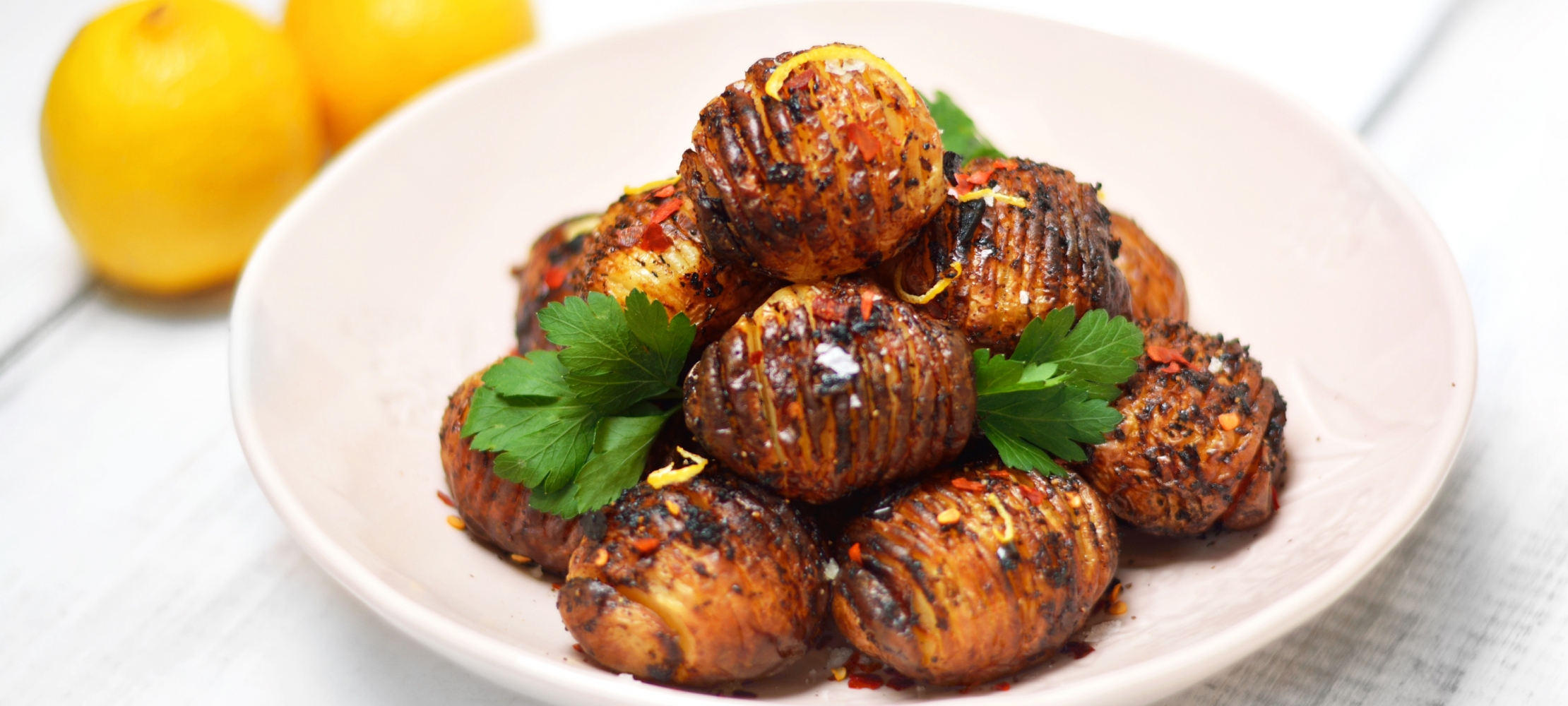 Chilli, Lemon & Sumac Hasselback