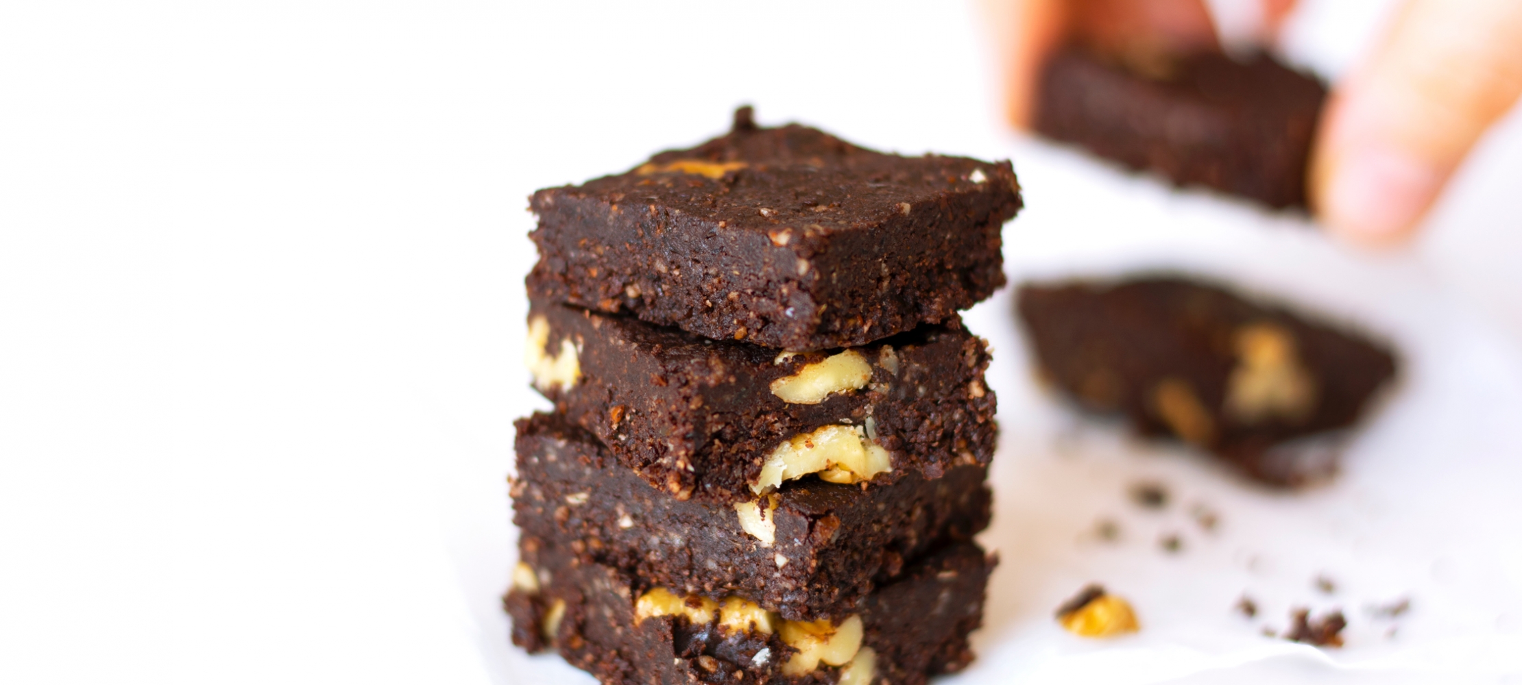 Raw Chocolate Walnut Brownies –