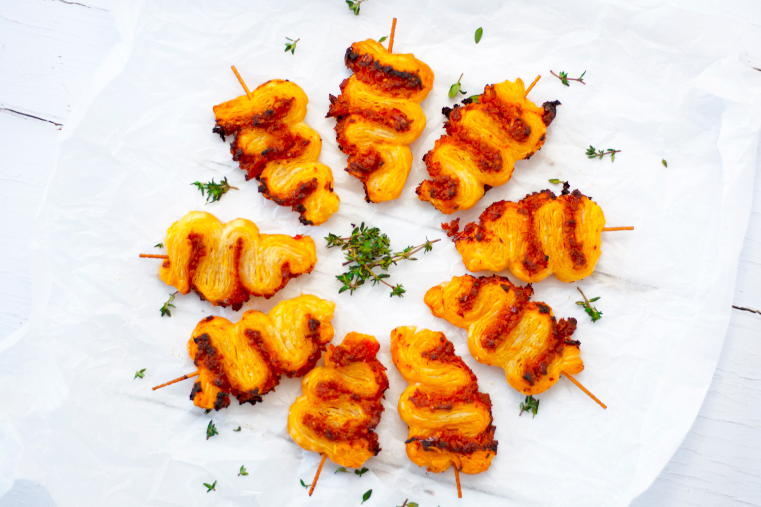 Puff Pastry Mini Christmas Trees –