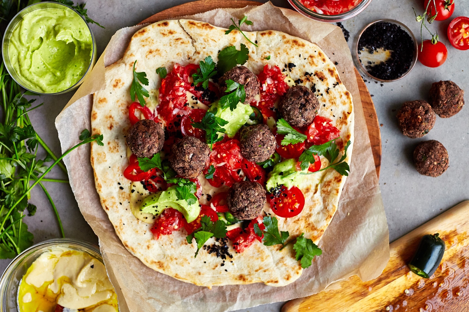 Vegan Kofte Wrap