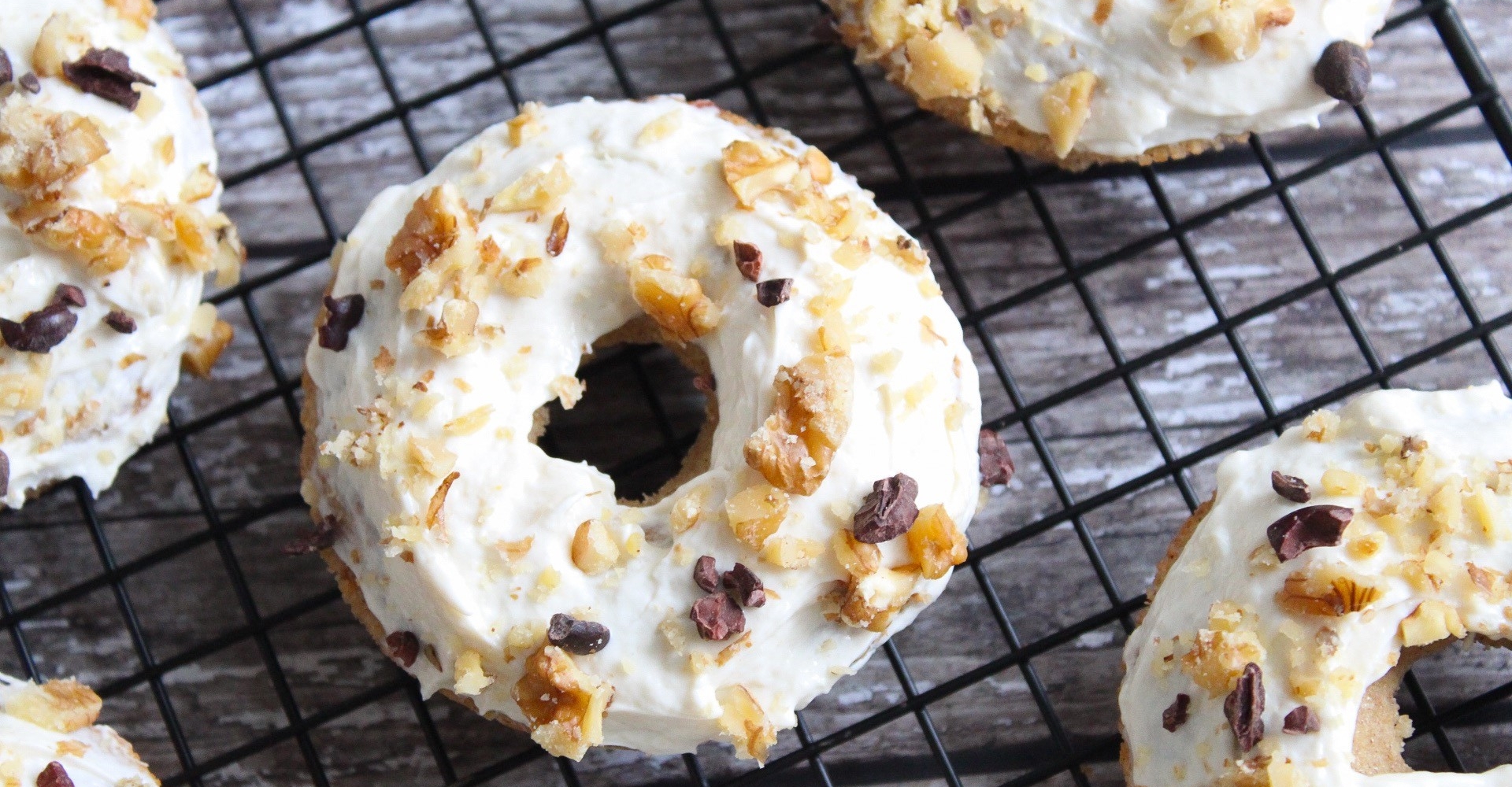 Baked Carrot Cake Doughnuts