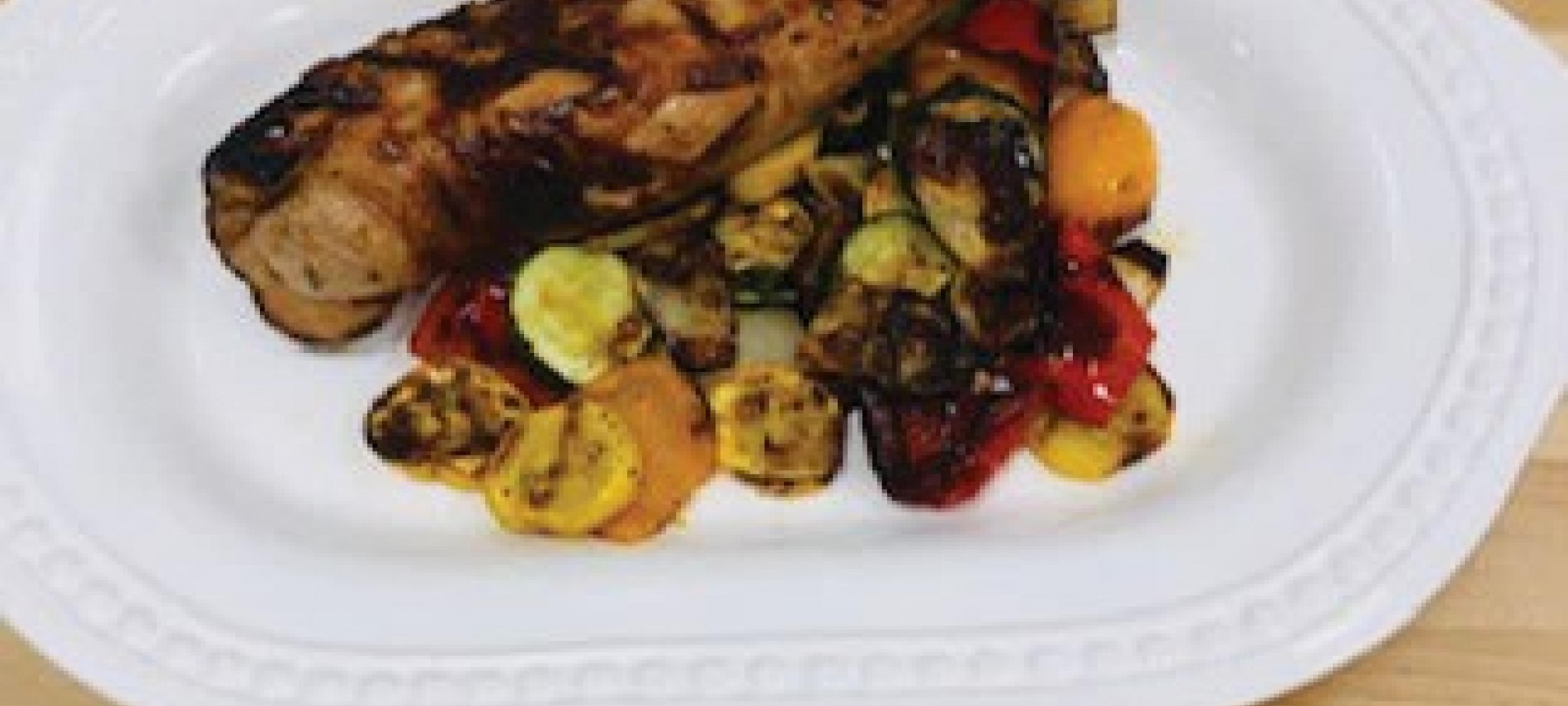 Pork Loin Fillets with Grilled Vegetables
