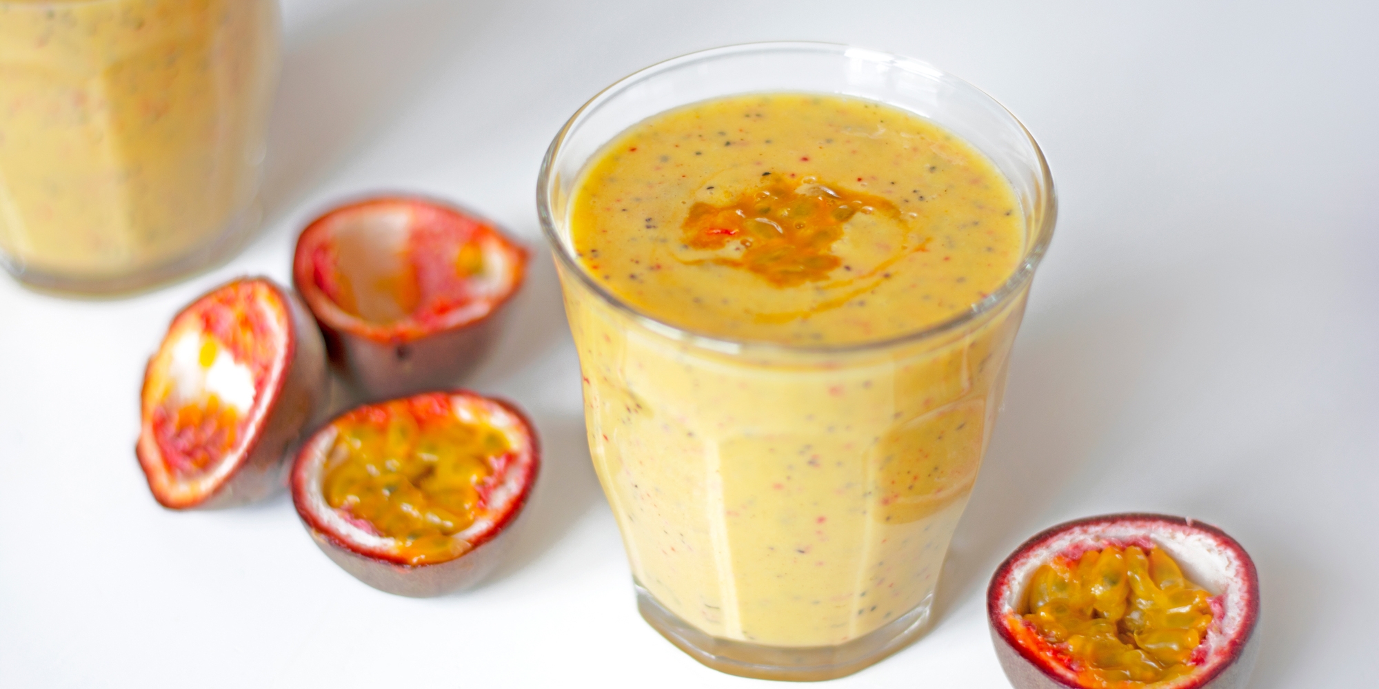 Orange Passionfruit Melon Smoothie –