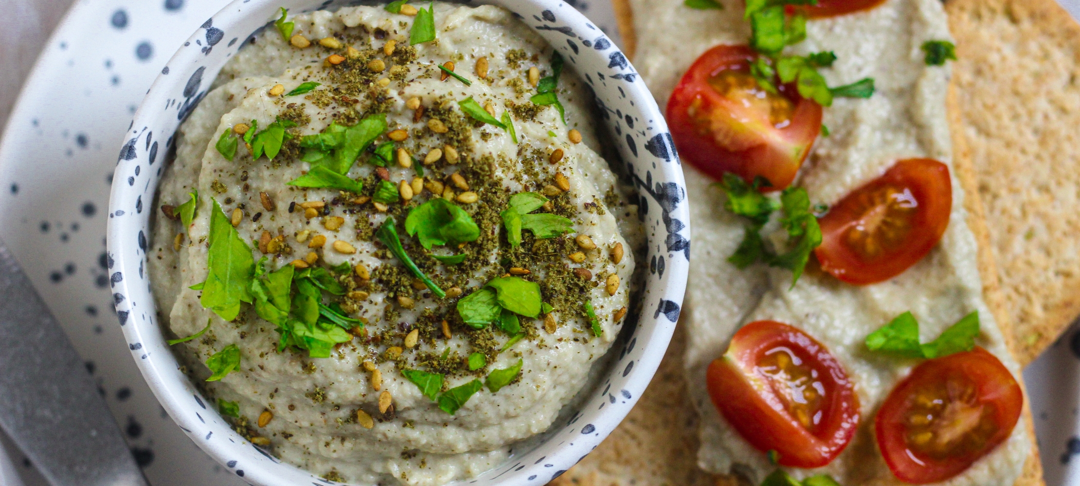 Roasted Aubergine & Za’atar Dip –