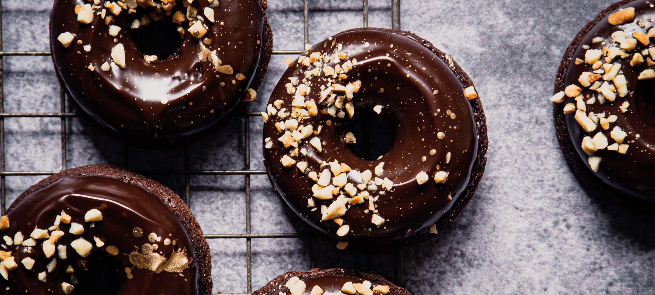 Donuts with Chocolate Ganache
