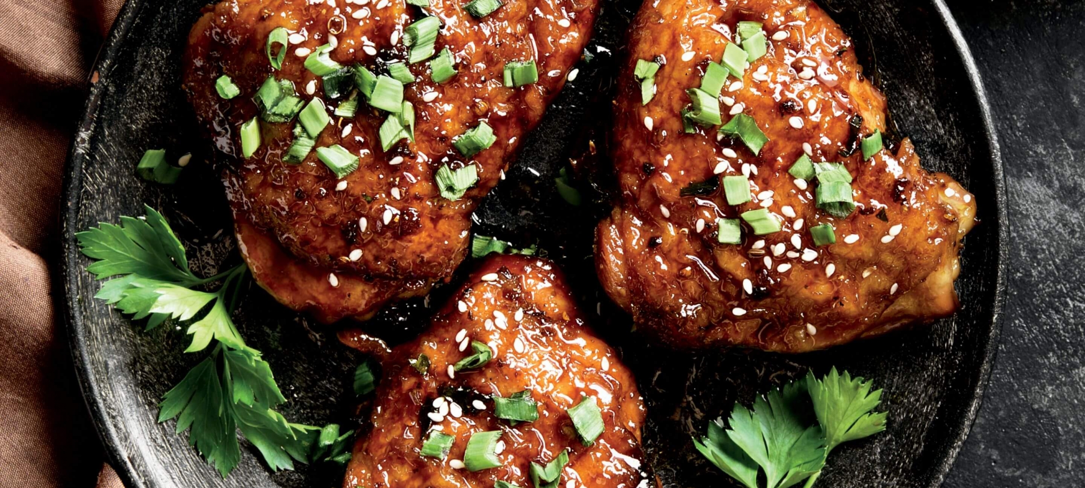 Sweet & Sour Chicken Thighs, Cauliflower & White Rice