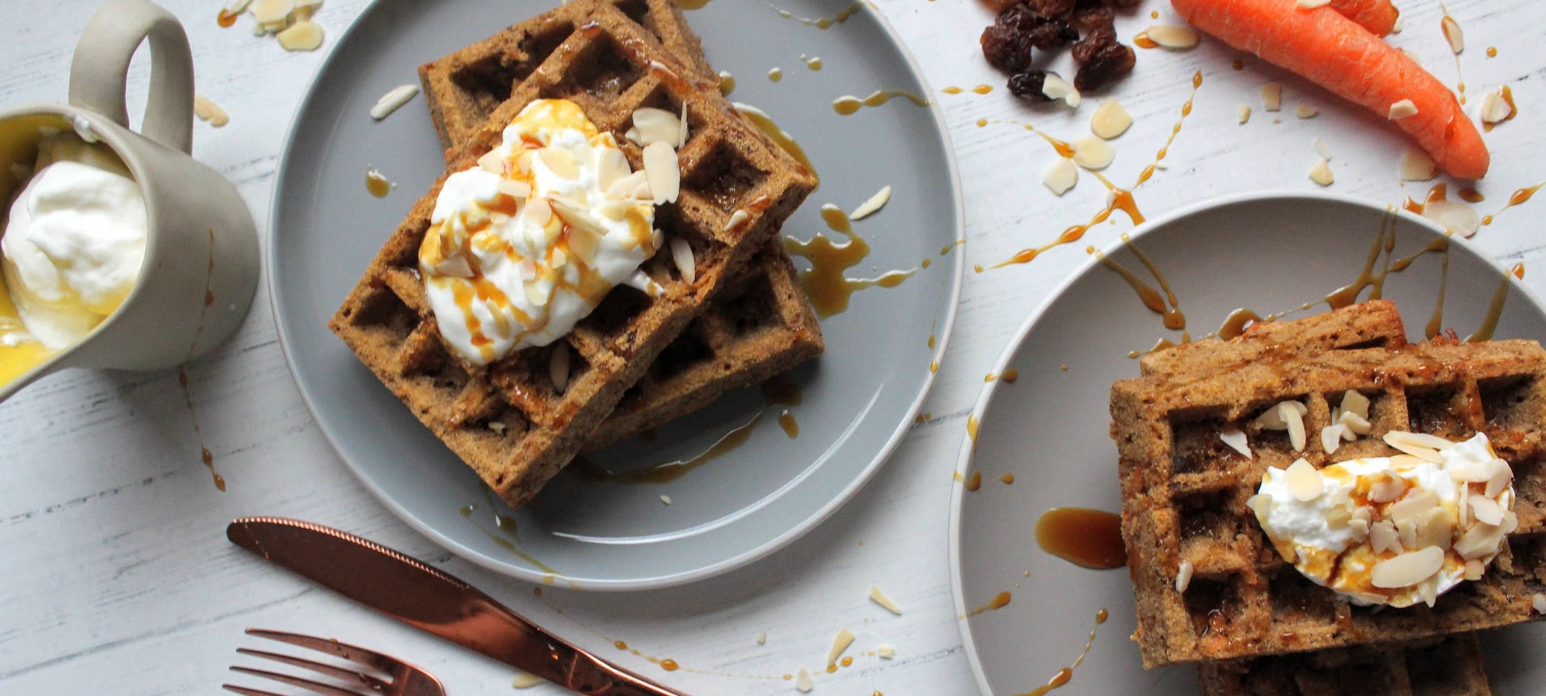 Carrot Cake Waffles –