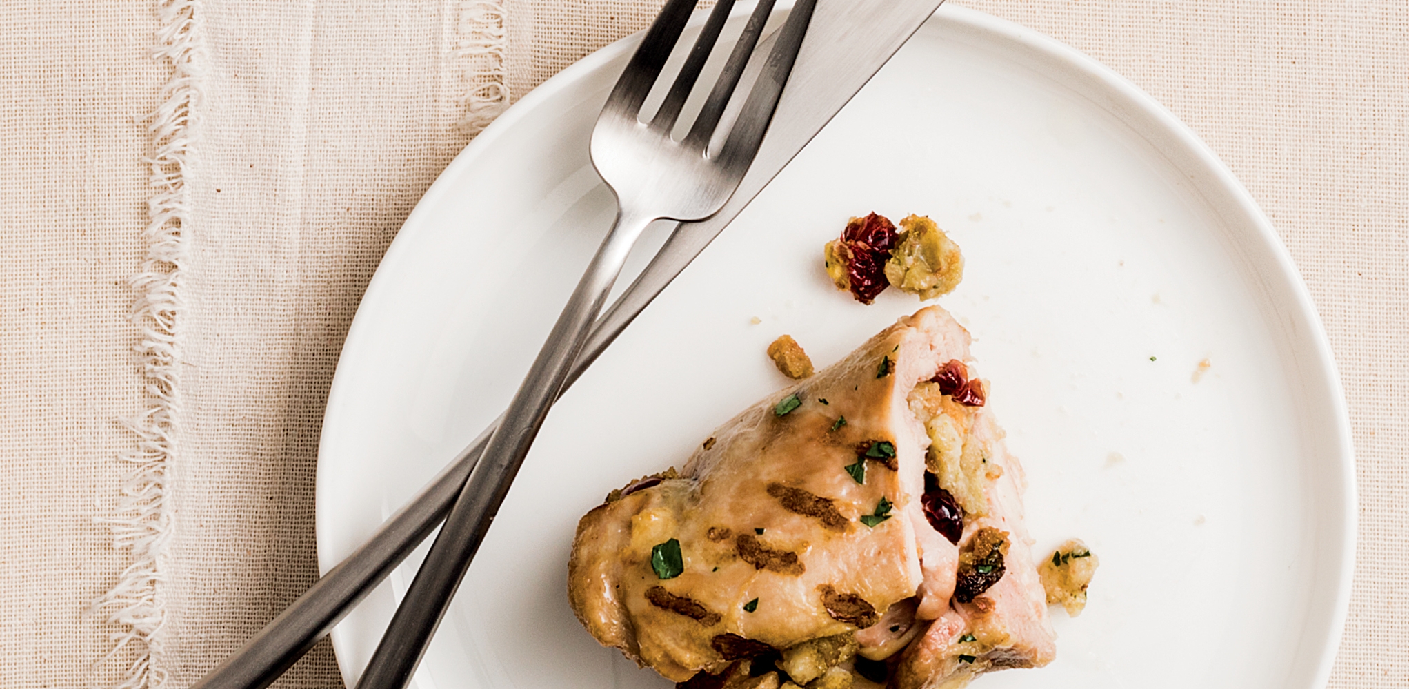 CranberryStuffed Chicken Thighs