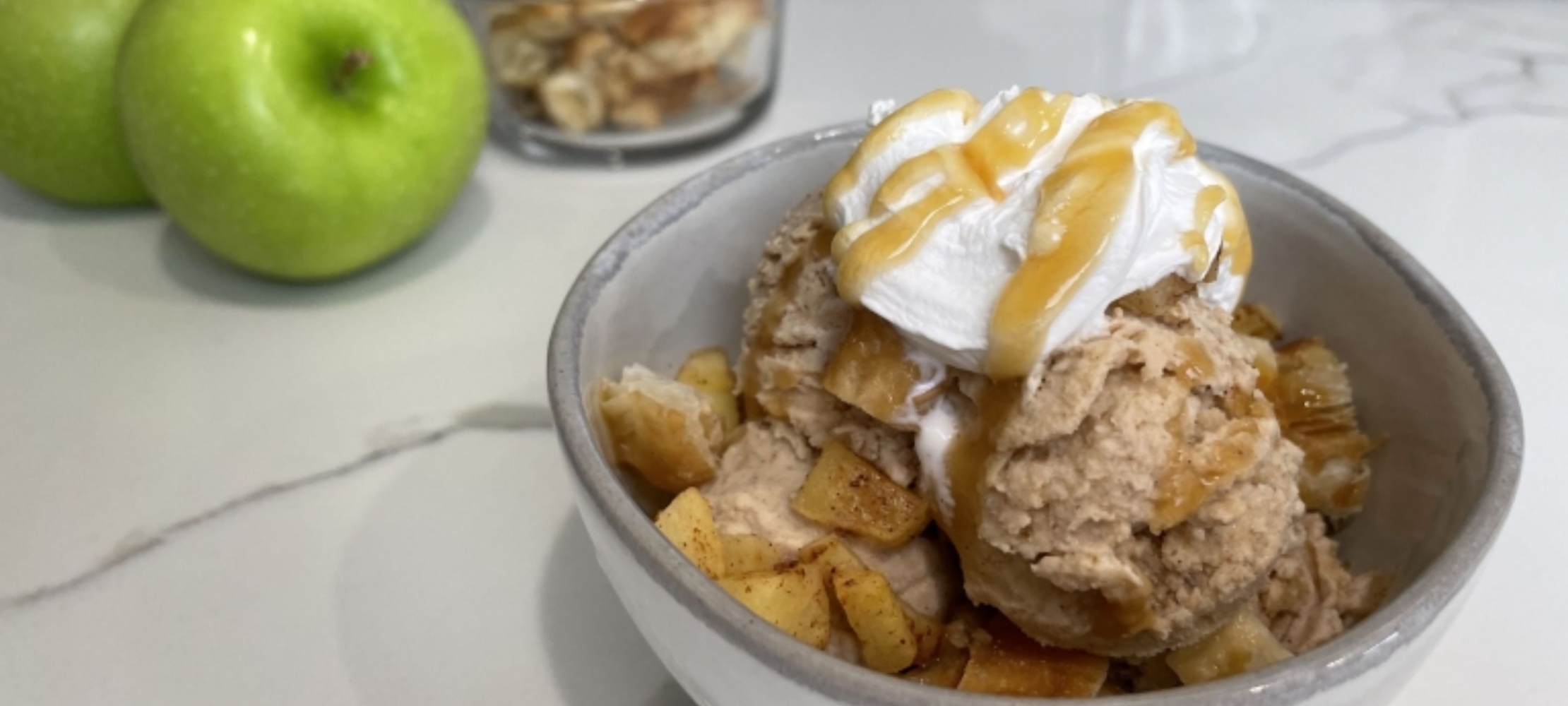 Caramel Apple Cider Donut Sundae