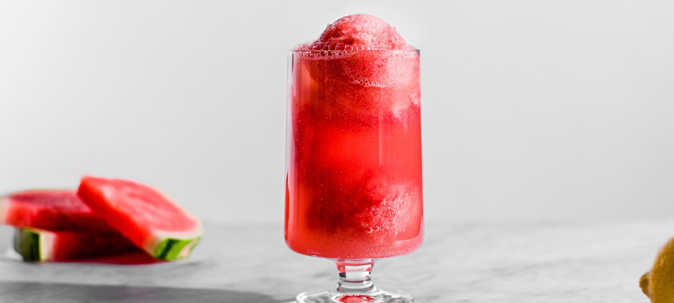 Spiked Watermelon Mint Sorbet Float