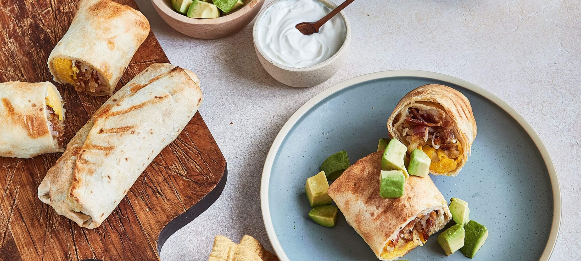 Grilled Breakfast Burritos