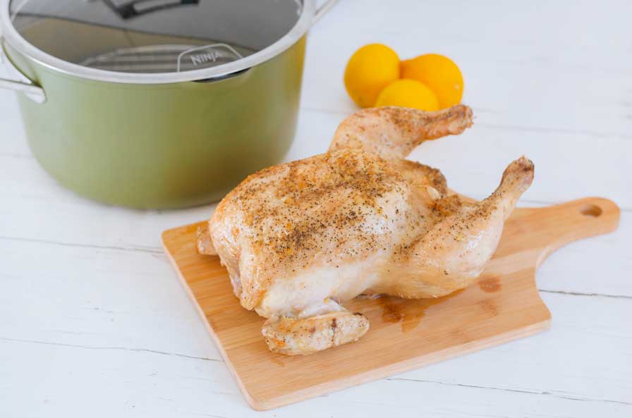 Easy Lemon Roast Chicken –