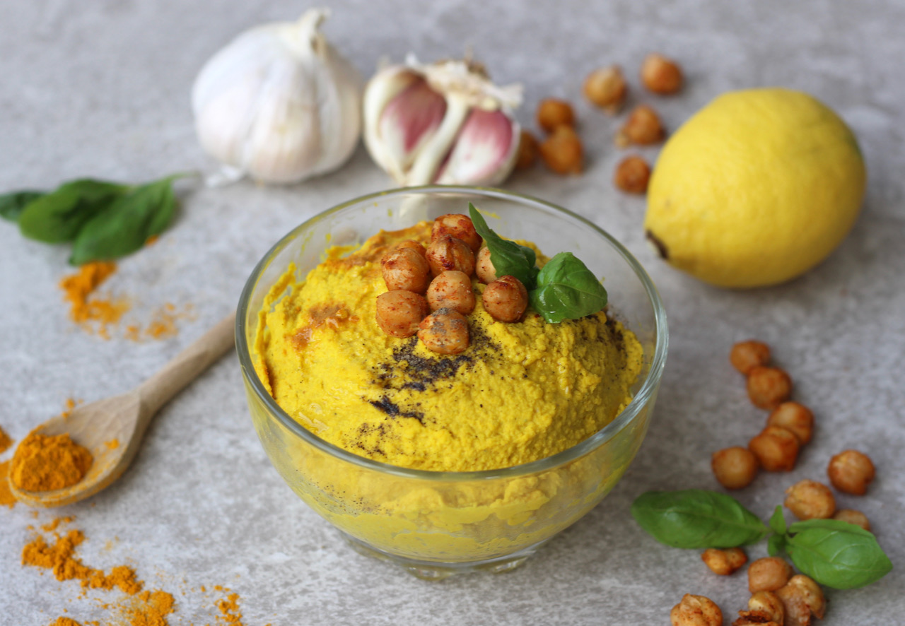 Turmeric & Cumin Spiced Hummus –