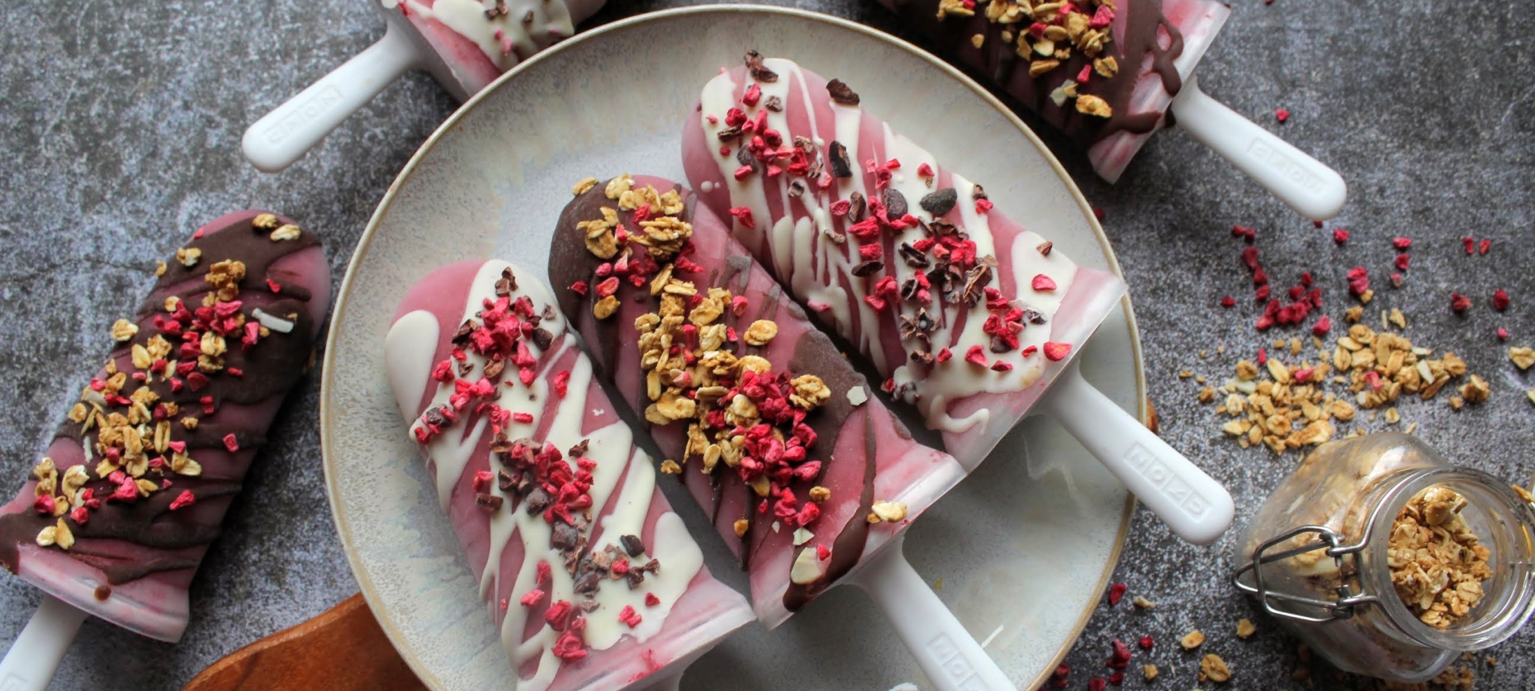 Berry Coconut Lollies –