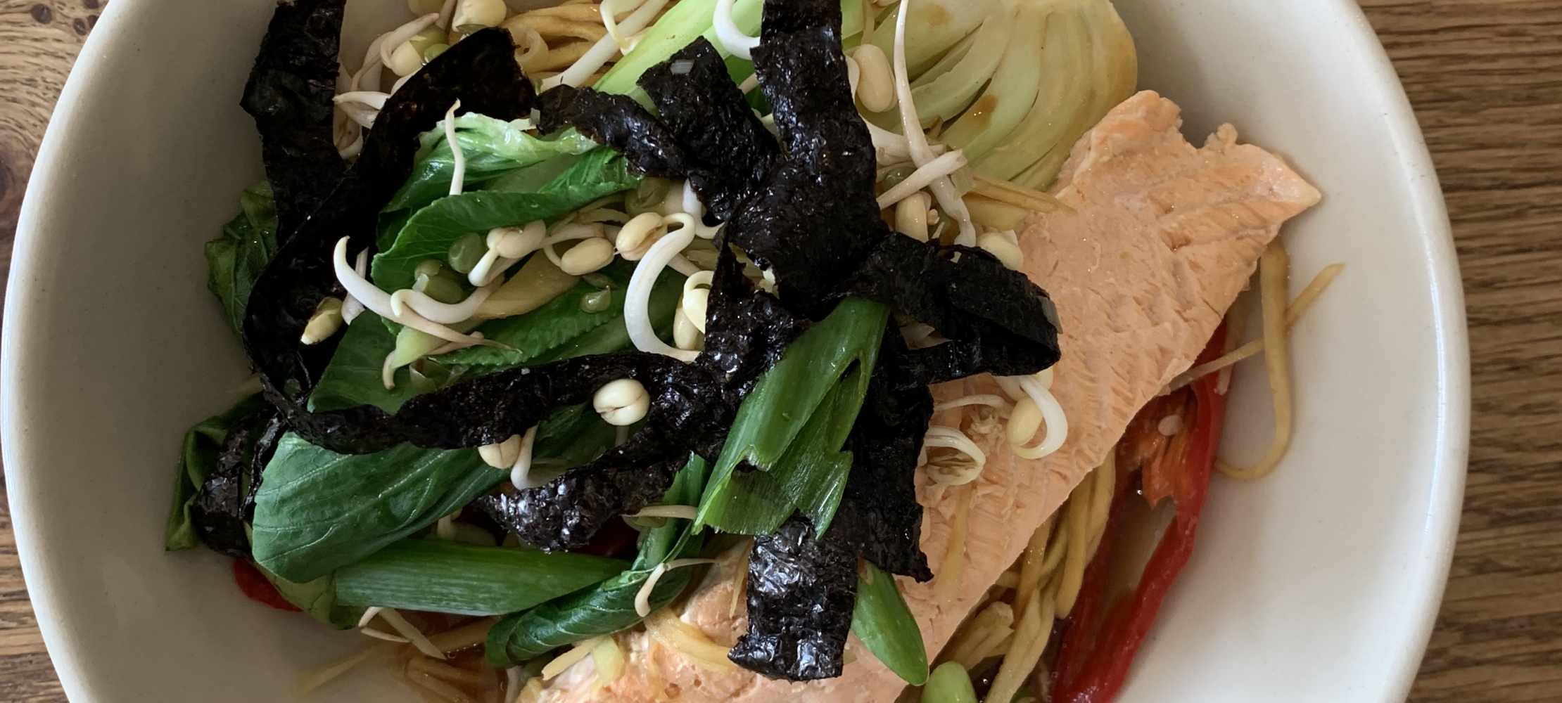 Salmon, Miso & Noodle Broth –
