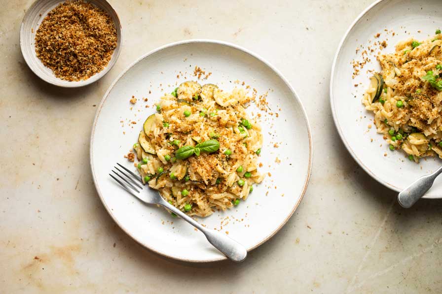 Courgette and Pea Orzo –