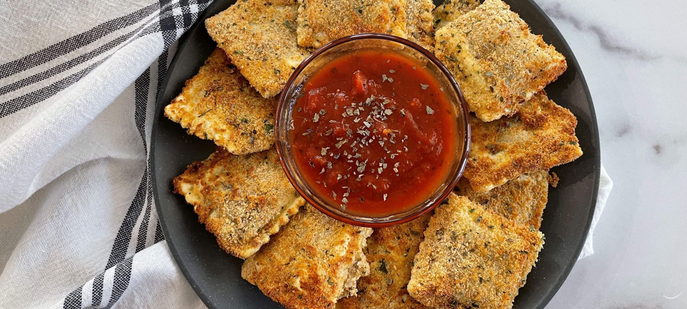 Air Fried Ravioli