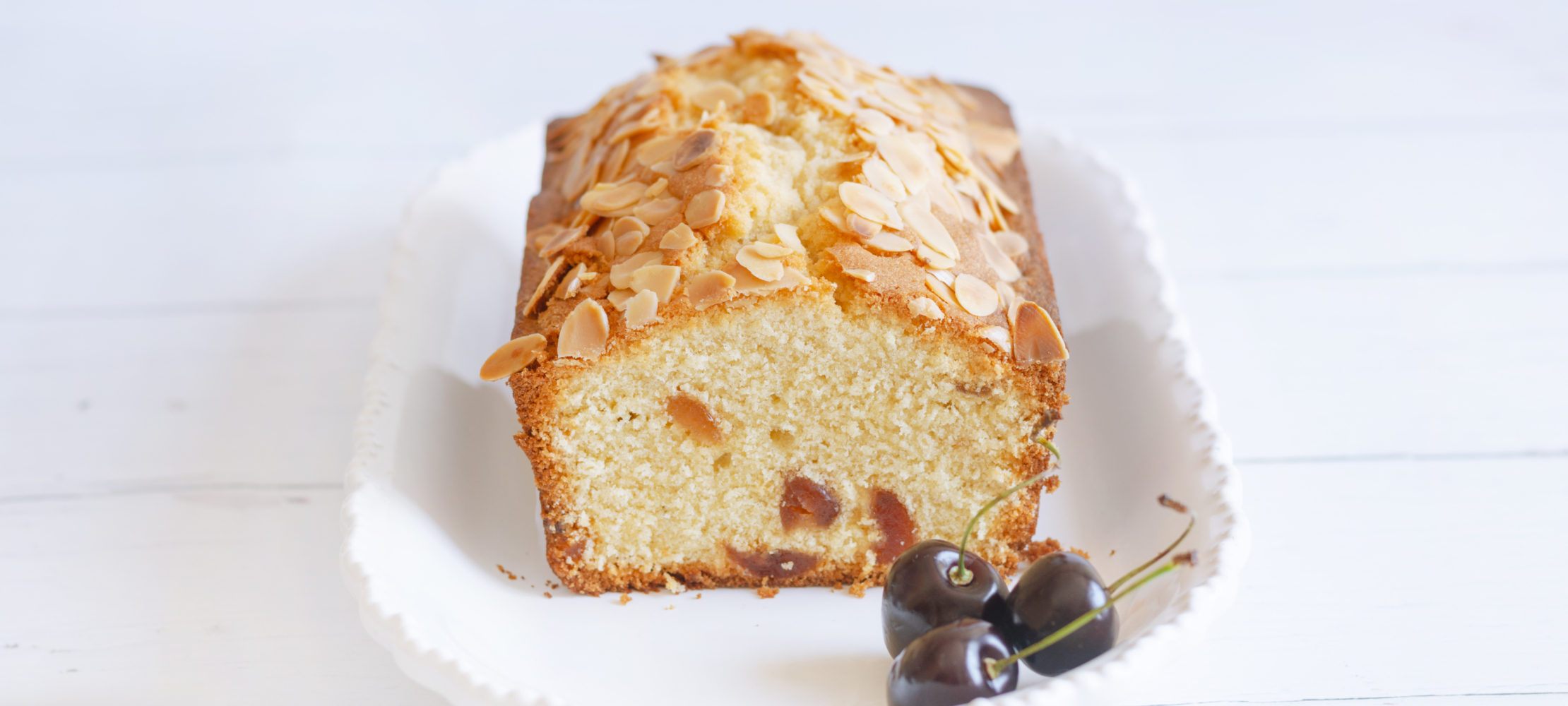 Cherry and Almond Loaf Cake