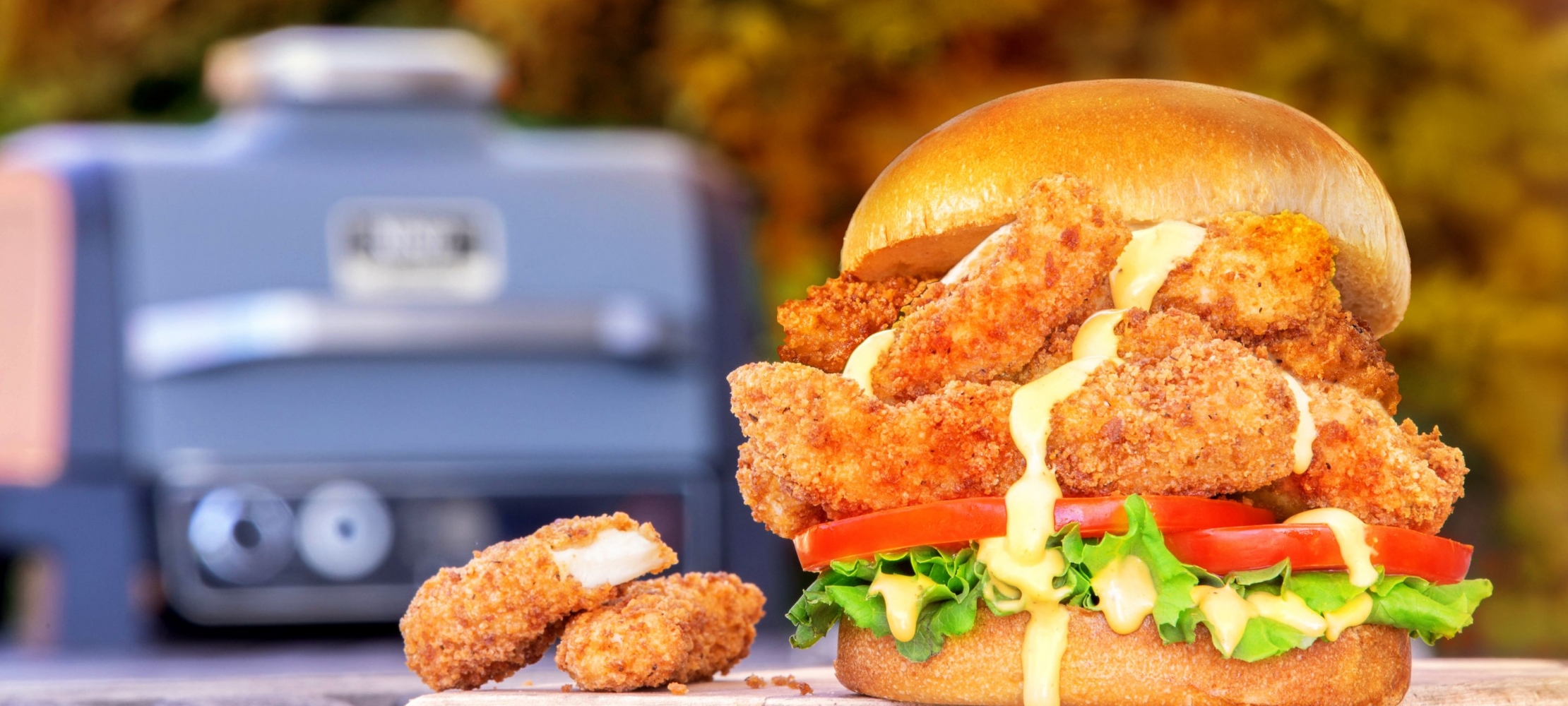 Smoky Carolina Gold AirFried Chicken Sandwich