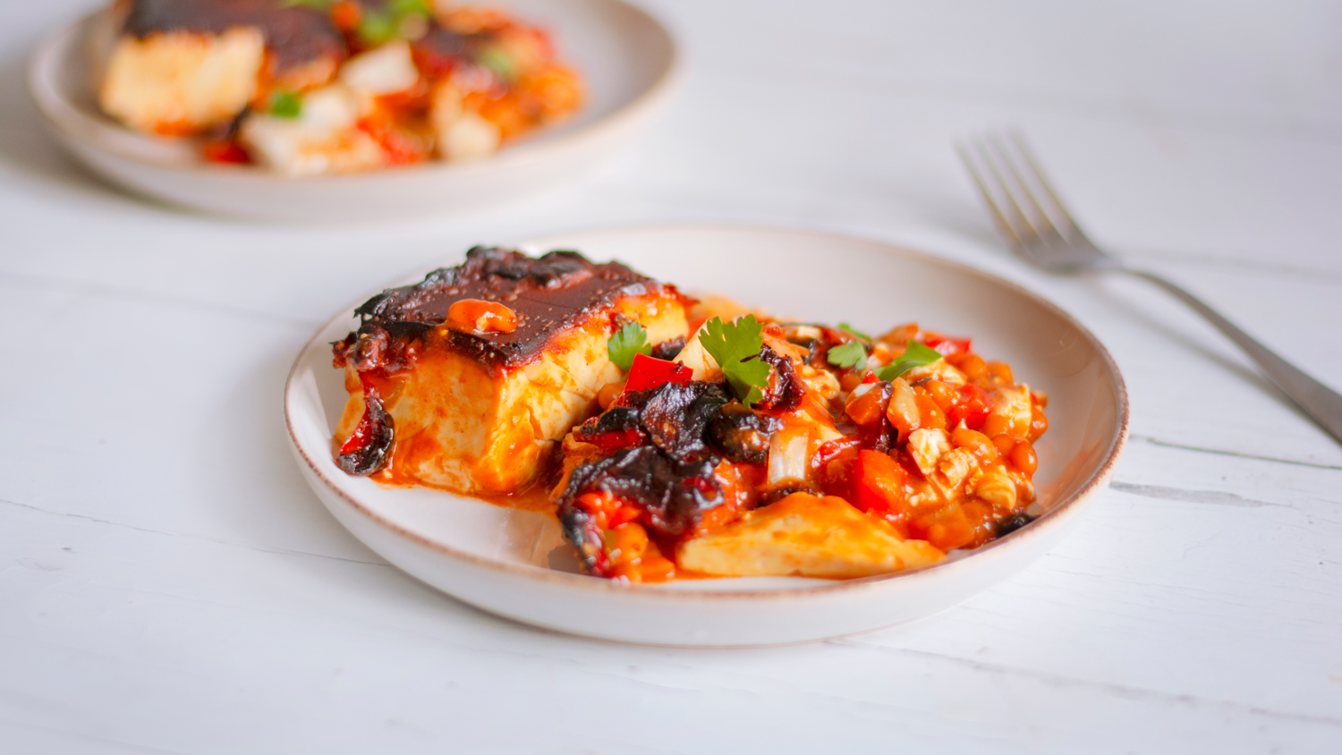 Fire-Roasted Tofu & Bean Stew –