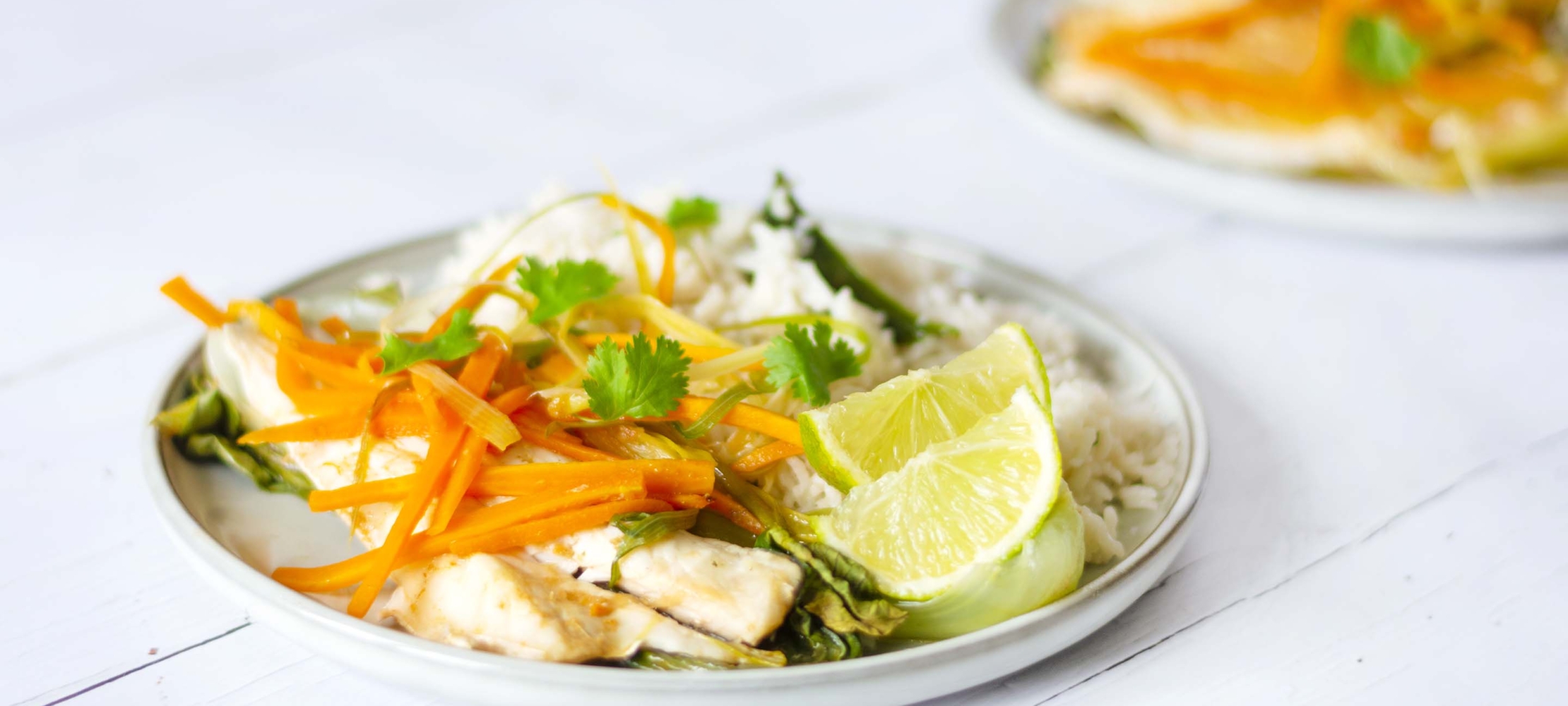 Sea Bass and Pak Choi en Papillote –