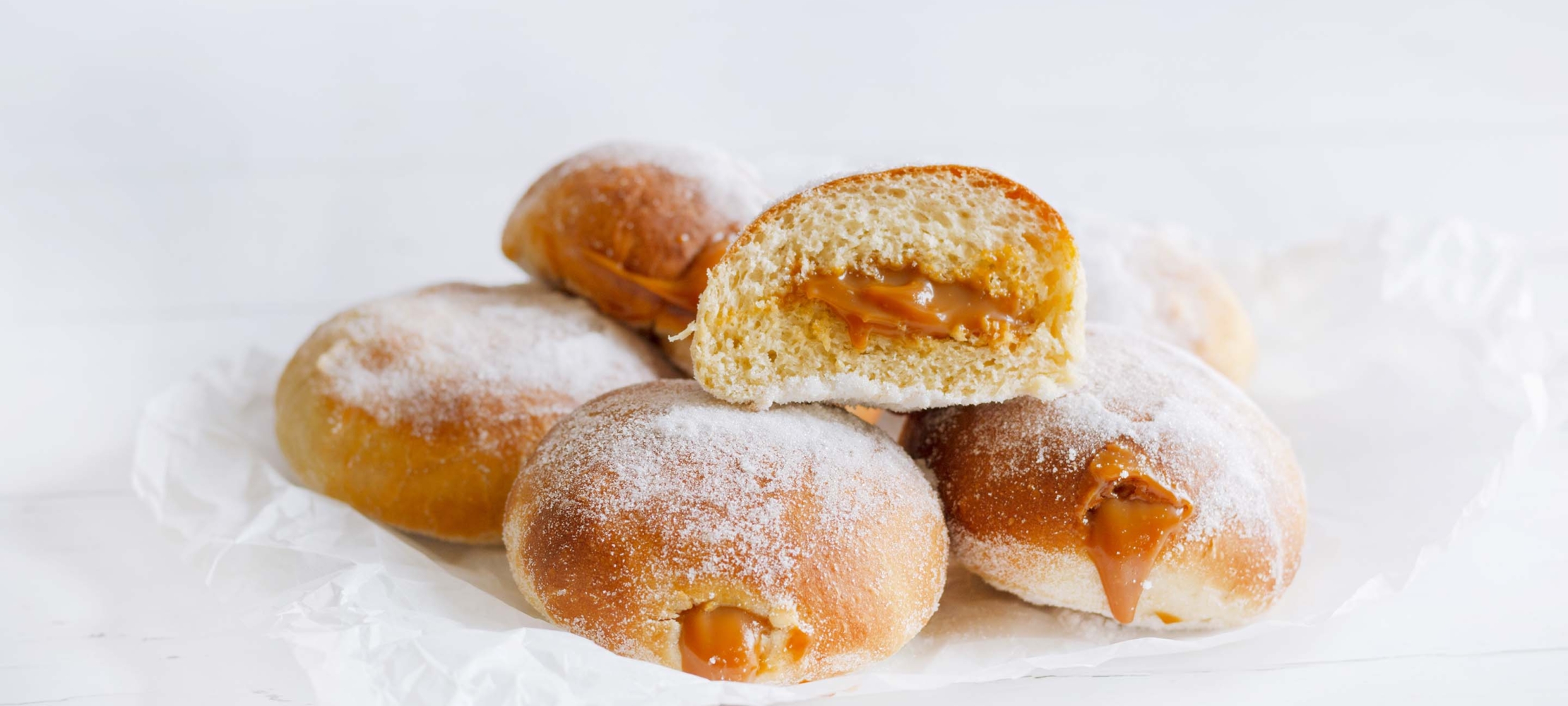 Air Fry Smoked Caramel Doughnuts –