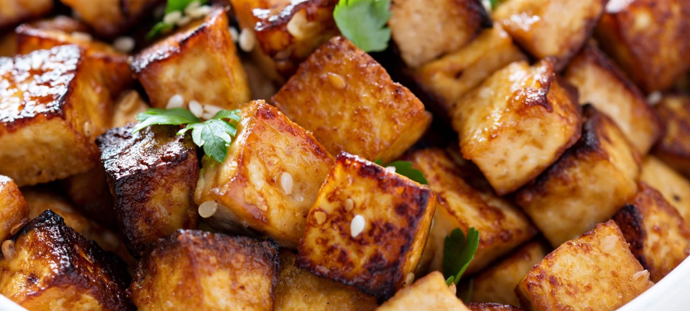 Spicy Tofu with Roasted Green Beans