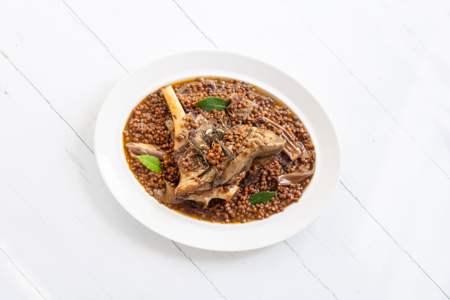 Lamb with Puy Lentils