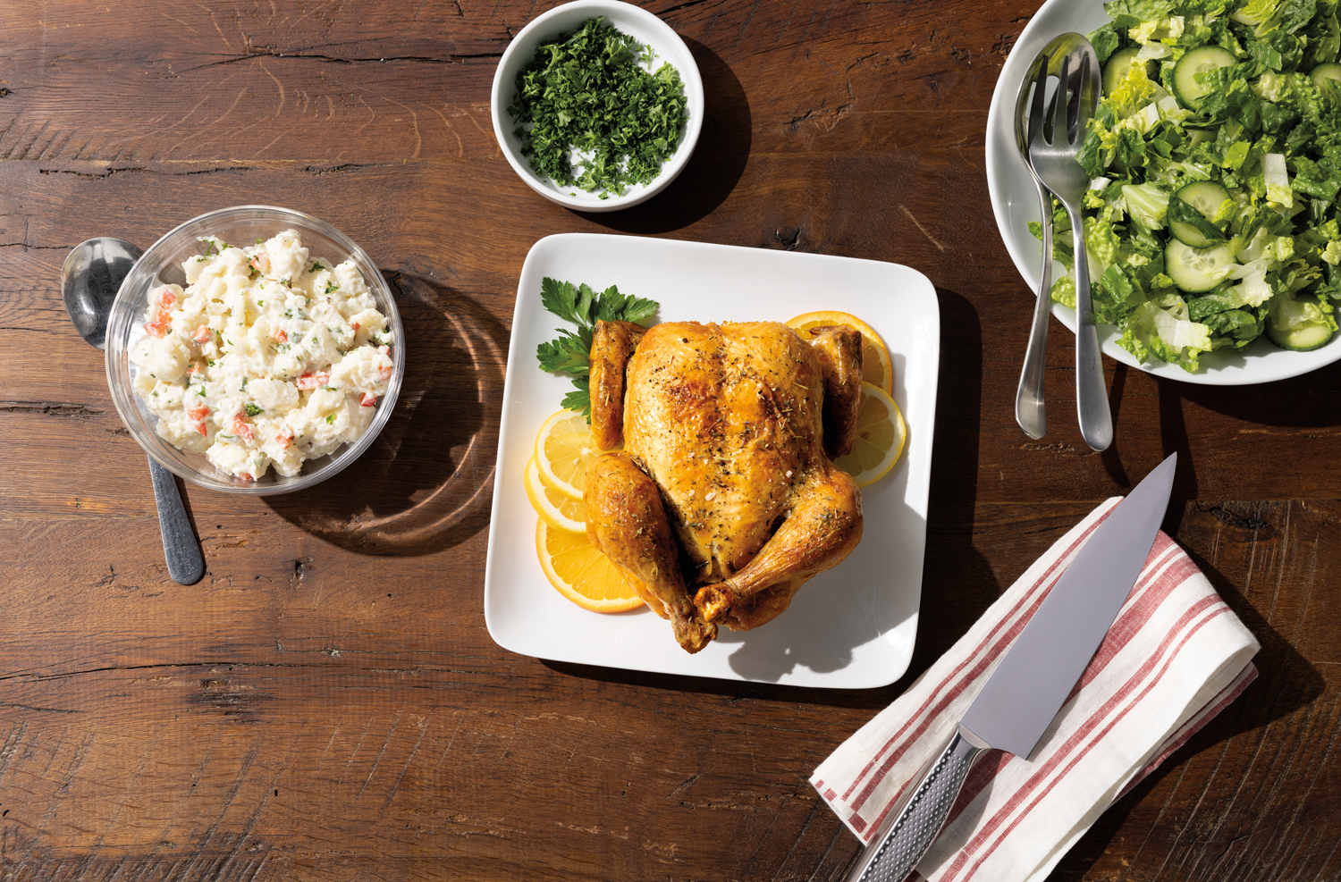 Crispy Roasted Chicken –