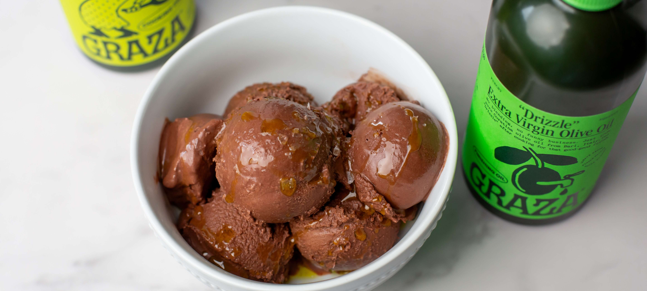 Salted Dark Chocolate Olive Oil Ice Cream
