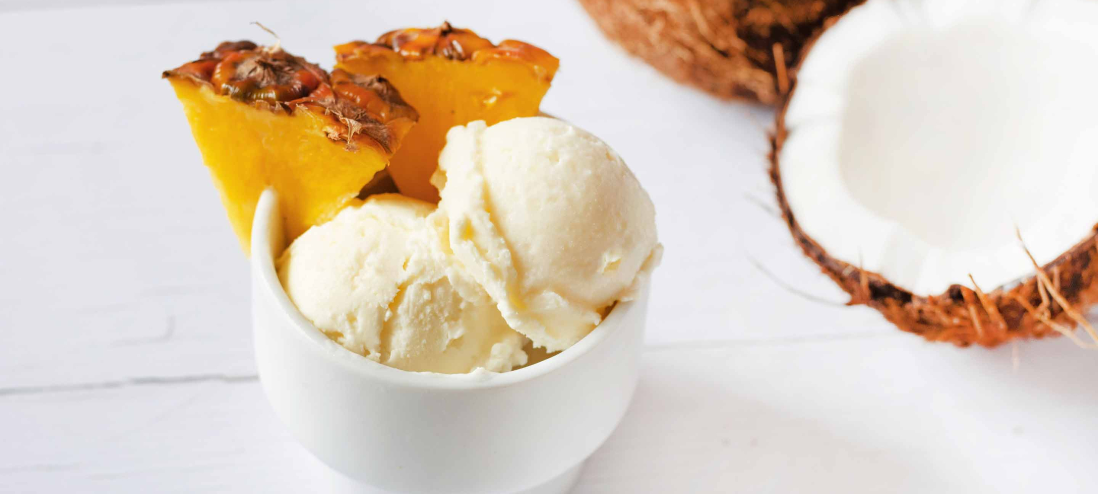 Pineapple-Coconut Sorbet –